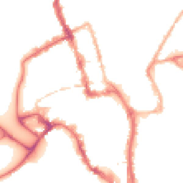 Night-time road noise heatmap for WR1 3QD