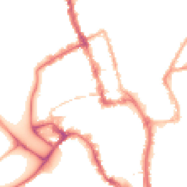 Night-time road noise heatmap for WR1 3QQ