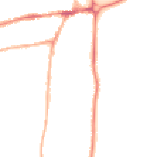 Night-time road noise heatmap for WR2 4AH