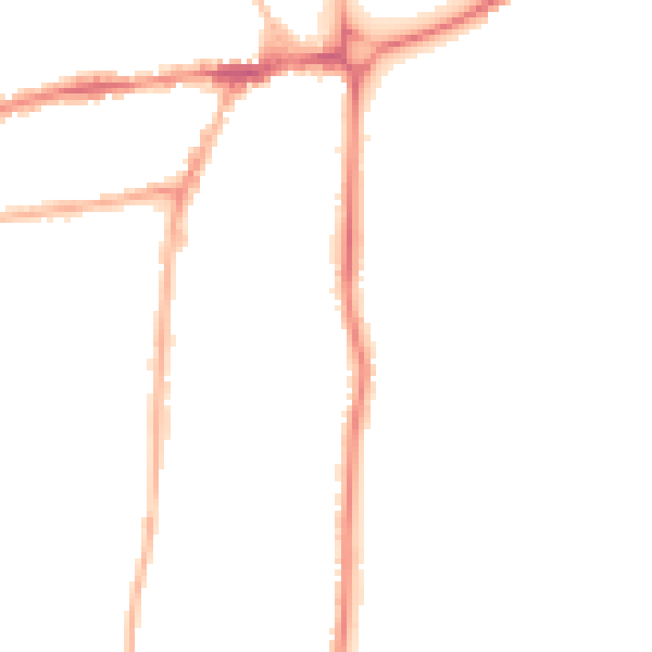 Night-time road noise heatmap for WR2 4AJ