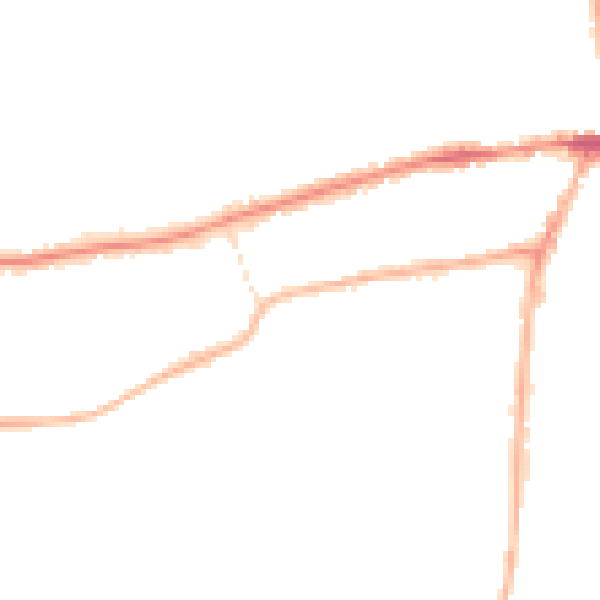 Night-time road noise heatmap for WR2 4ET