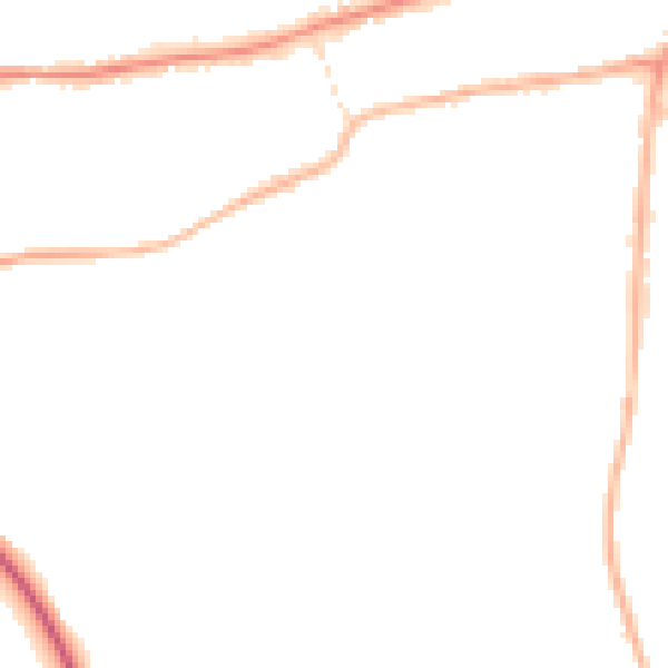 Night-time road noise heatmap for WR2 4HJ