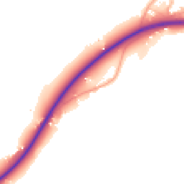 Daytime road noise heatmap for WR2 4SL