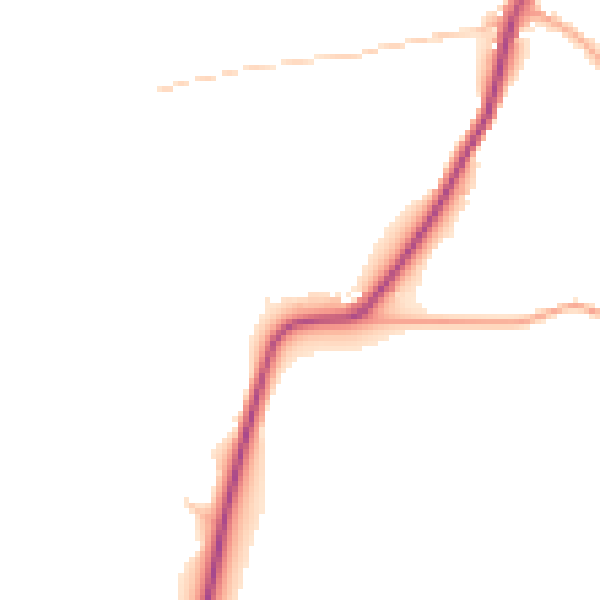 Daytime road noise heatmap for WR2 4TQ