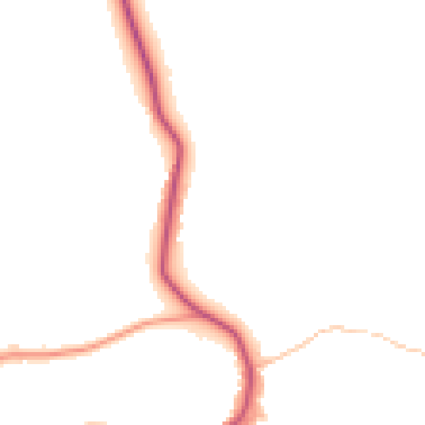 Daytime road noise heatmap for WR2 4UP