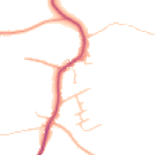 Daytime road noise heatmap for WR2 4UU