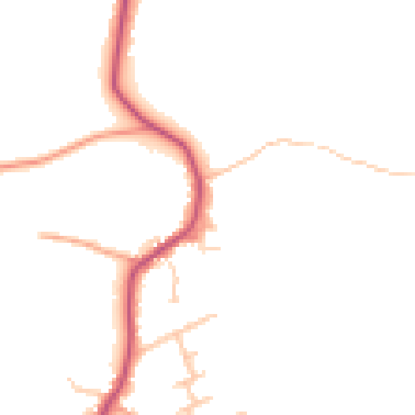 Daytime road noise heatmap for WR2 4UW