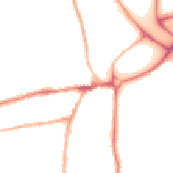 Night-time road noise heatmap for WR2 5AH
