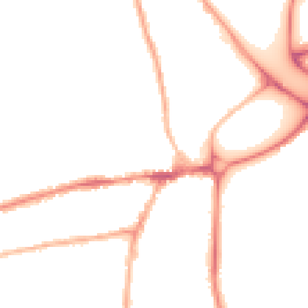 Night-time road noise heatmap for WR2 5BW