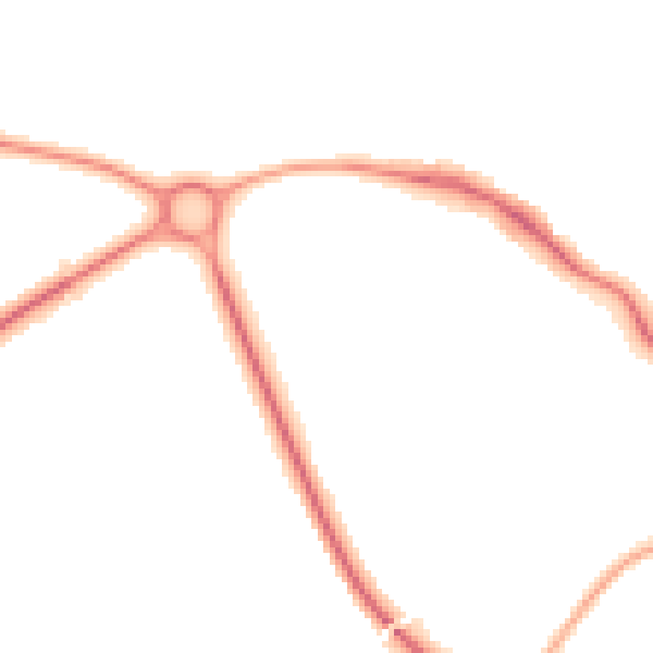 Night-time road noise heatmap for WR2 5JJ