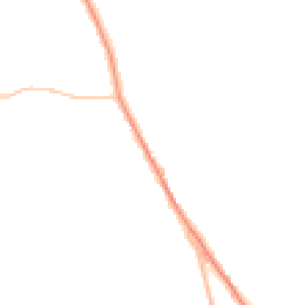 Night-time road noise heatmap for WR2 5PF