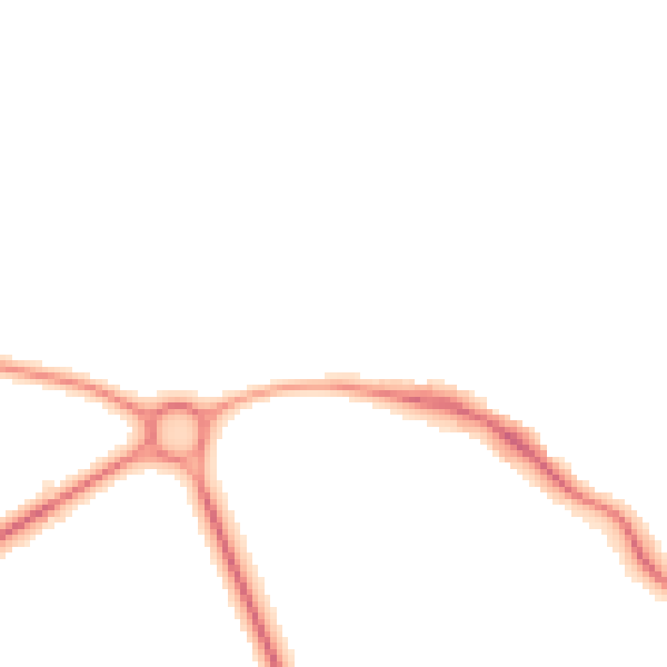 Night-time road noise heatmap for WR2 5RG
