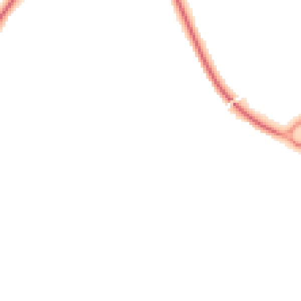 Night-time road noise heatmap for WR2 5TQ