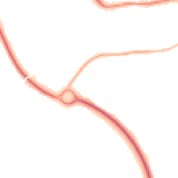 Night-time road noise heatmap for WR2 5TZ
