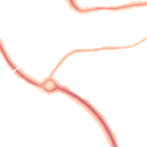 Night-time road noise heatmap for WR2 5UL