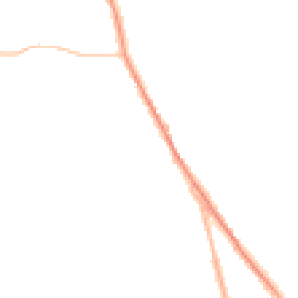 Night-time road noise heatmap for WR2 6BA