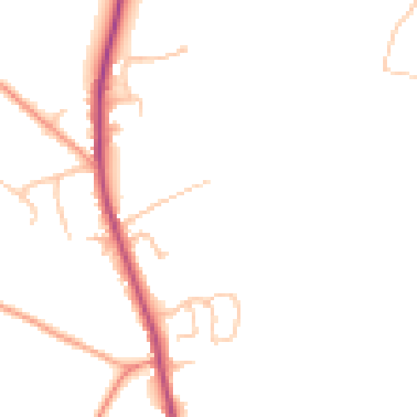 Daytime road noise heatmap for WR2 6BF