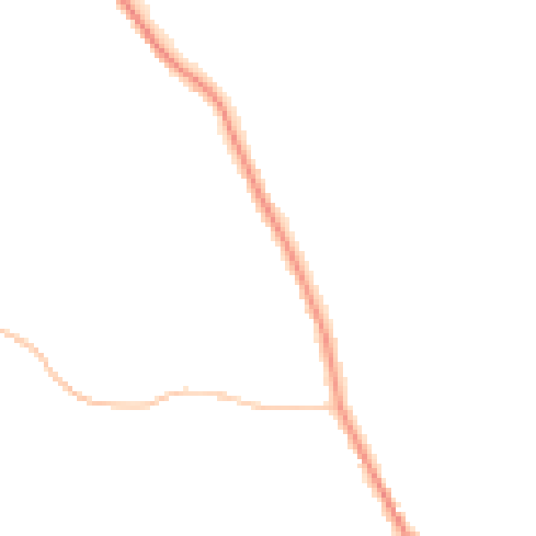 Night-time road noise heatmap for WR2 6EE