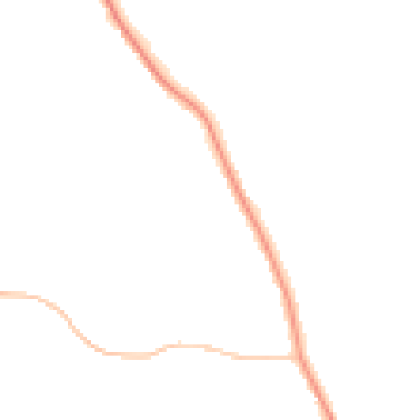 Night-time road noise heatmap for WR2 6EN