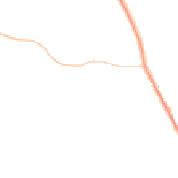 Night-time road noise heatmap for WR2 6HN
