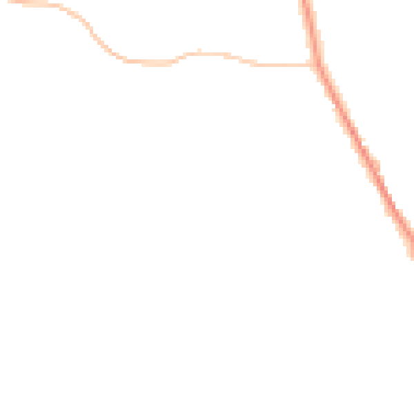 Night-time road noise heatmap for WR2 6JG