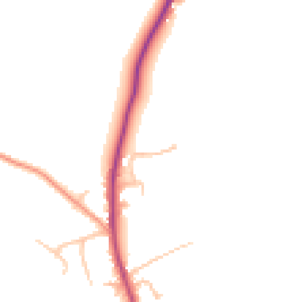 Daytime road noise heatmap for WR2 6JR