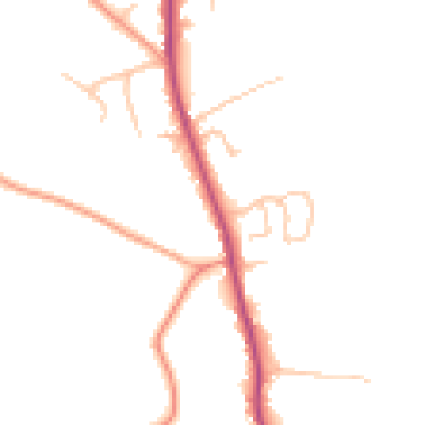 Daytime road noise heatmap for WR2 6LD