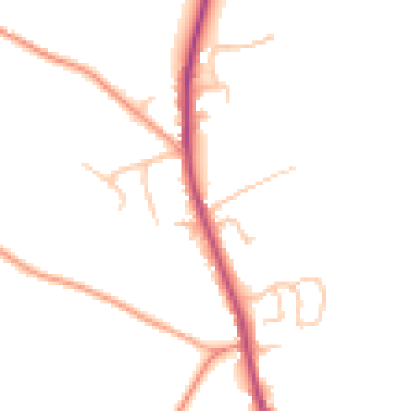 Daytime road noise heatmap for WR2 6LH
