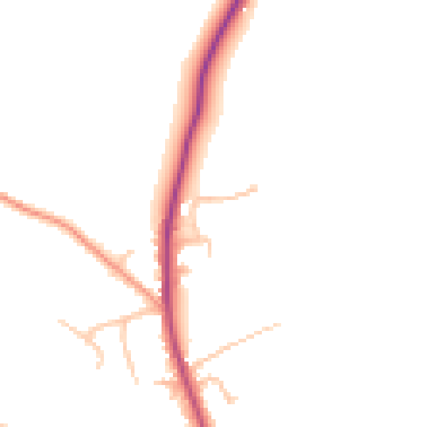 Daytime road noise heatmap for WR2 6LZ