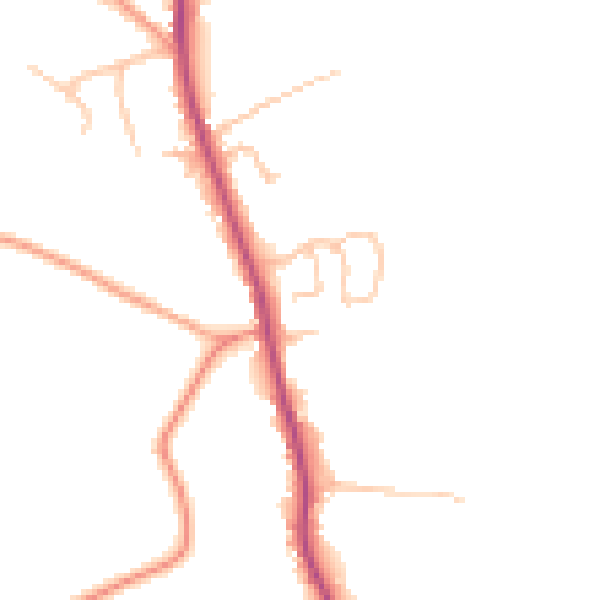 Daytime road noise heatmap for WR2 6ND