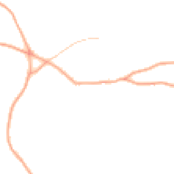 Daytime road noise heatmap for WR2 6NP