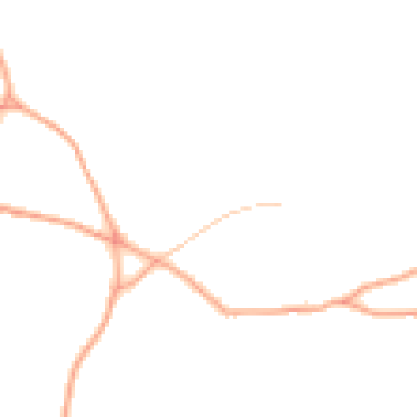 Daytime road noise heatmap for WR2 6NS