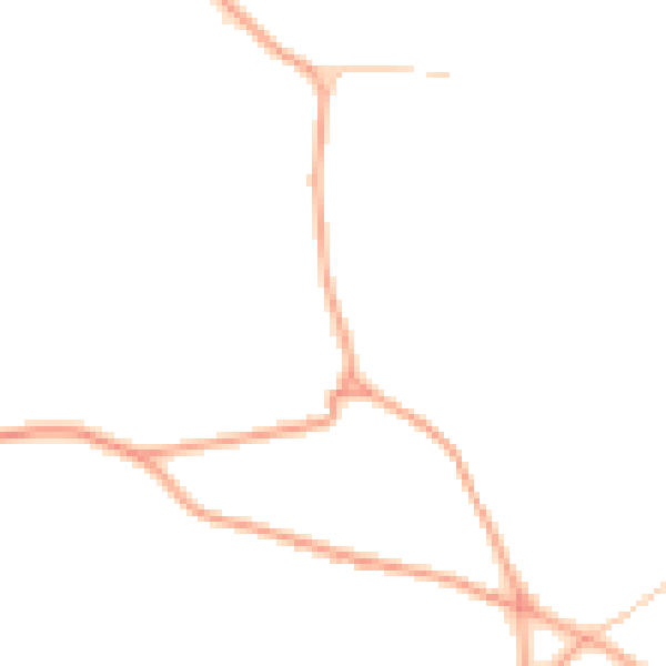 Daytime road noise heatmap for WR2 6NT