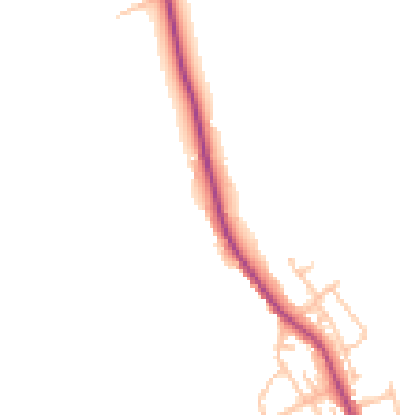 Daytime road noise heatmap for WR2 6PH
