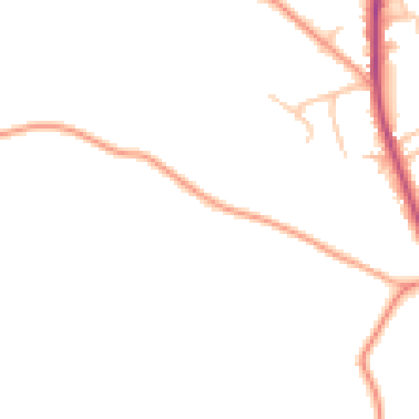 Daytime road noise heatmap for WR2 6PU