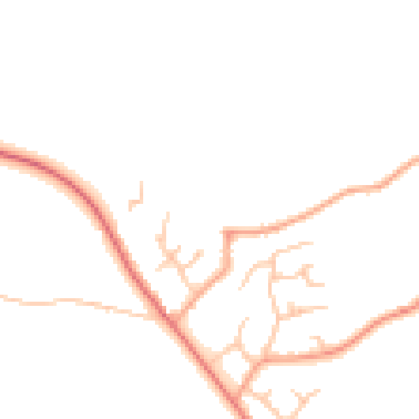 Daytime road noise heatmap for WR2 6QR