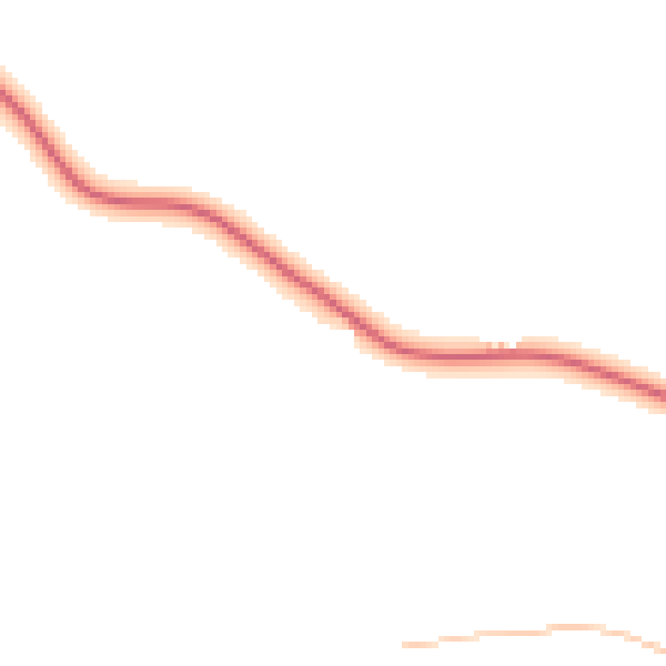 Daytime road noise heatmap for WR2 6QX