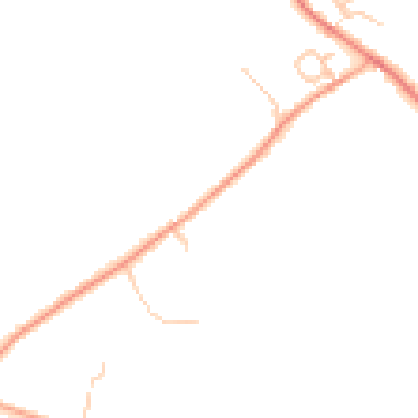 Daytime road noise heatmap for WR2 6RR