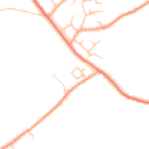 Daytime road noise heatmap for WR2 6RU