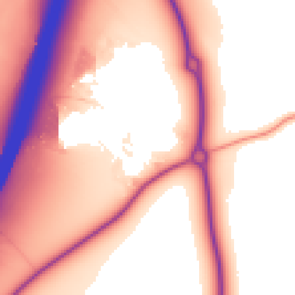 Daytime road noise heatmap for WR4 0AD