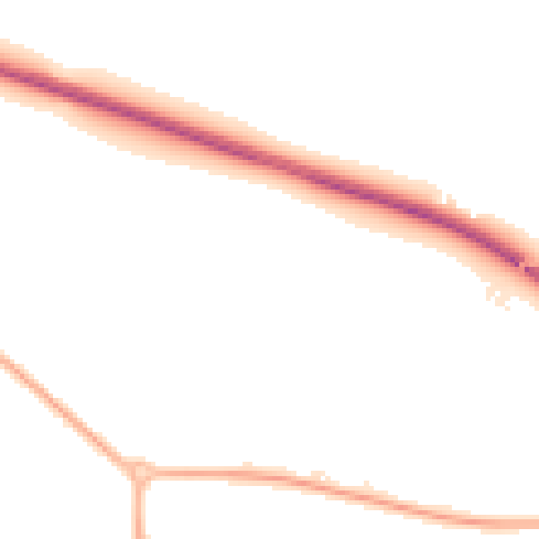 Night-time road noise heatmap for WR4 0AF
