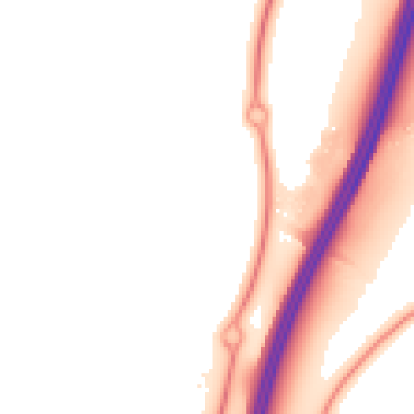 Night-time road noise heatmap for WR4 0AT