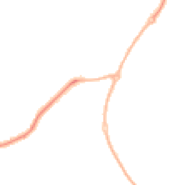Night-time road noise heatmap for WR4 0BE