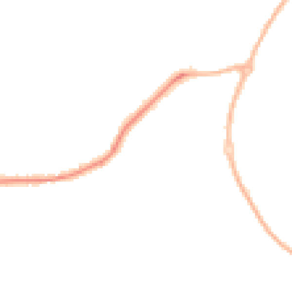 Night-time road noise heatmap for WR4 0BJ
