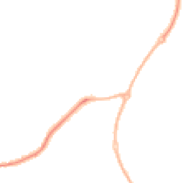 Night-time road noise heatmap for WR4 0BT