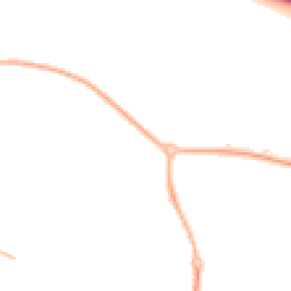 Night-time road noise heatmap for WR4 0DD