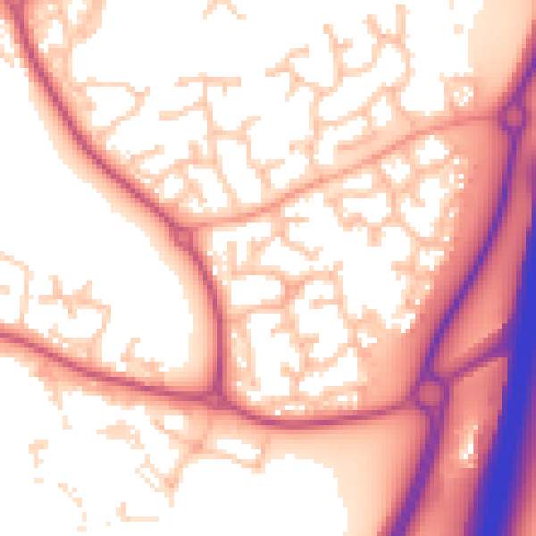 Daytime road noise heatmap for WR4 0DL
