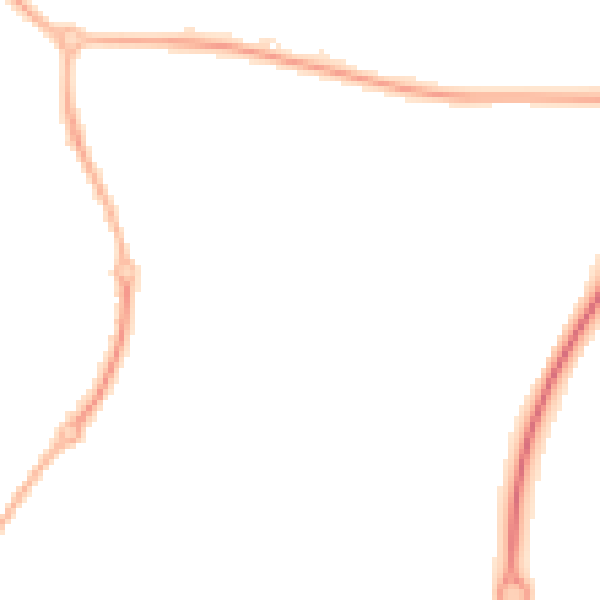 Night-time road noise heatmap for WR4 0DN