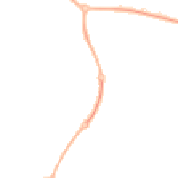 Night-time road noise heatmap for WR4 0DP