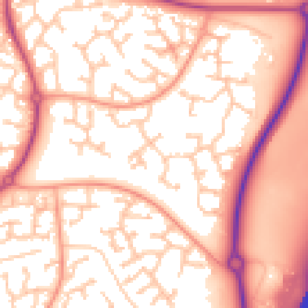 Daytime road noise heatmap for WR4 0DQ